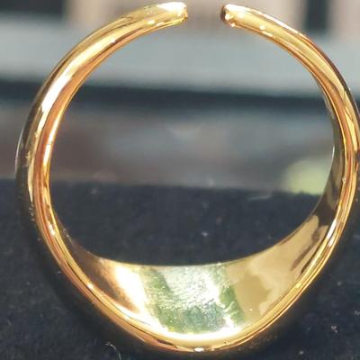 18kt Gold Overlay sterling silver Ring