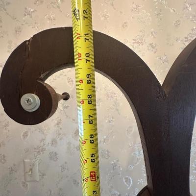 Antique Wooden Hall Tree with Mirror and Umbrella Stand