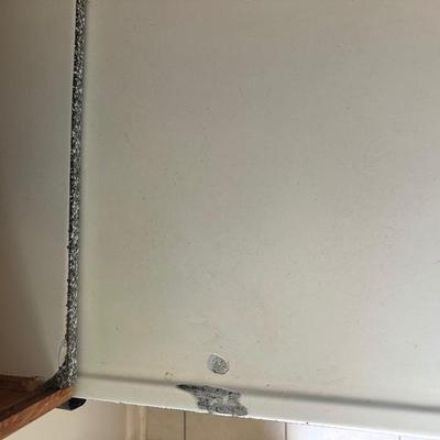 1930s Hoosier Oak Kitchen Cabinet with Porcelain Top