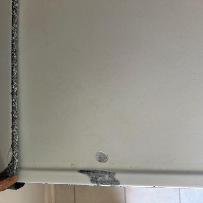 1930s Hoosier Oak Kitchen Cabinet with Porcelain Top