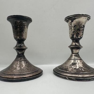 Towle Sterling Silver Weighted Candlesticks