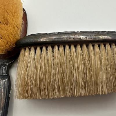 Antique Sterling Silver Vanity Brush Set