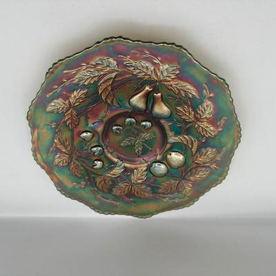 Vintage Fenton Carnival Glass Fruit Plate