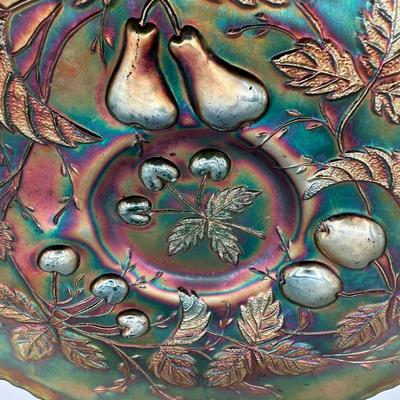 Vintage Fenton Carnival Glass Fruit Plate