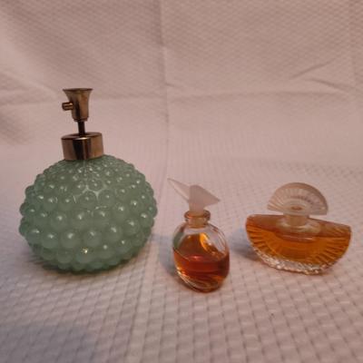 VTG REFILLABLE PERFUME BOTTLE, AVON RARE HOLD AND PAILA KENT REDKIN MINI COLOGNE DROPPER BOTTLE