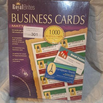 Royal Press printable business cards= box of 1000