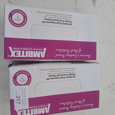 2 boxes of medical exam gloves-No latex