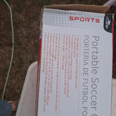 portable soccer goal new in box