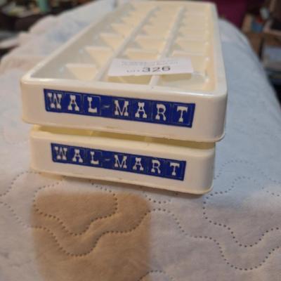 vintage ice trays with OLD Walmart Logo