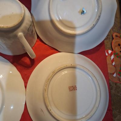 collection of bone China teacups and saucers-mismatched