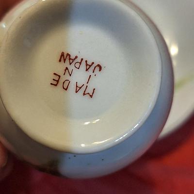 vintage bone China Lily of the Valley pattern demitasse cup and saucer set