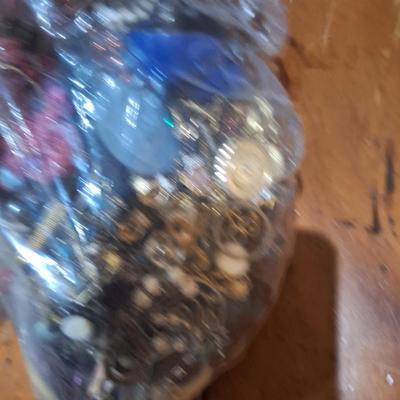 bag of jewelry pieces- broken and mismatched and other