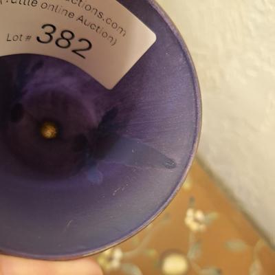 reverse hand painted ornament by Bill Rabbit