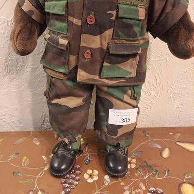 Bear forces of America military teddy in camo uniform- USMC