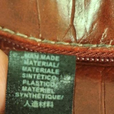 Relic handbag - red croc pattern man made materials