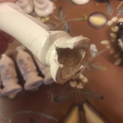 Duncan Ceramic chess set- see notes for damage info