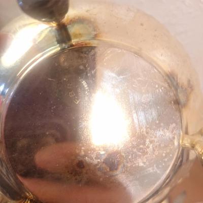 silverplated lotus flower with candle holders