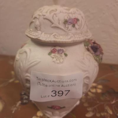 porcelain bisque jar