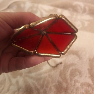 stained glass ornament angel