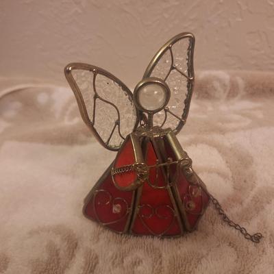 stained glass ornament angel