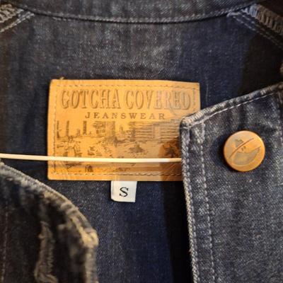 Gotcha covered jeansware blue denim duster coat- size small