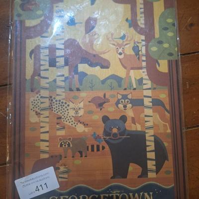 thin wood wall art sign for Georgetown Colorado