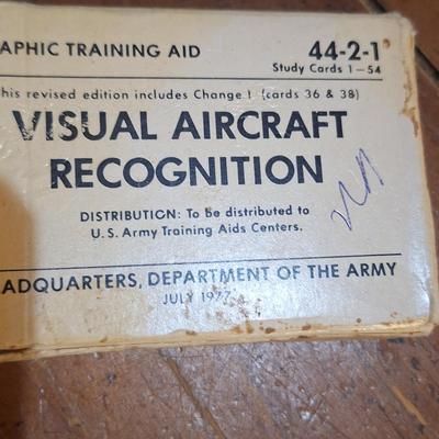 Visual aircraft recognition cards