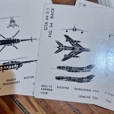 Visual aircraft recognition cards