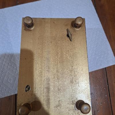 vintage Italian Florentine gilt wood music/jewelry box