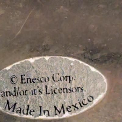 Enecso glass trinket box with tiffany style design