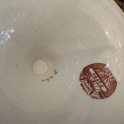 Porcelain Covered Center Urn with Hand-Painted Floral Decoration (See Description)