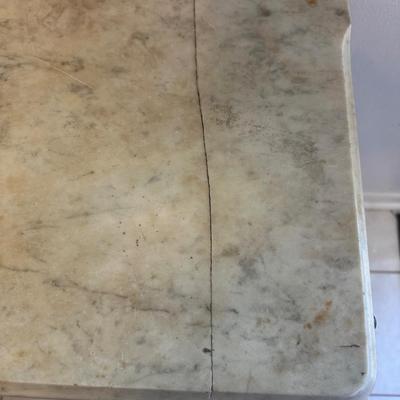 Vintage Wooden Washstand Cabinet on Casters