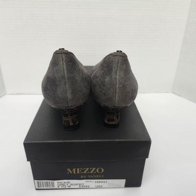 Mezzo By Vaneli Rickie Grey Dress Pumps Womens Size 6 1/2 M With Box