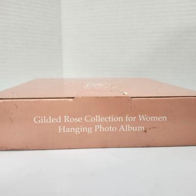 Avon Presidents Club Tribute Gilded Rose Hanging Photo Album 2004–2005 With Box