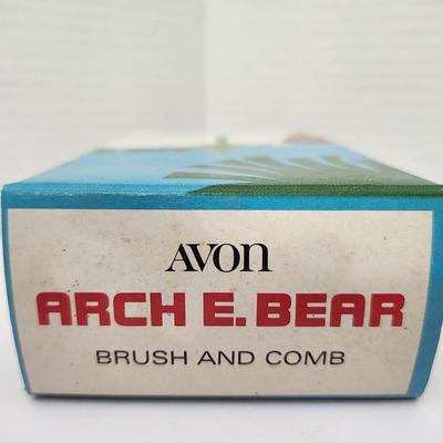 Avon Arch E Bear Brush And Comb Set With Original Box Vintage Avon Childrens Grooming