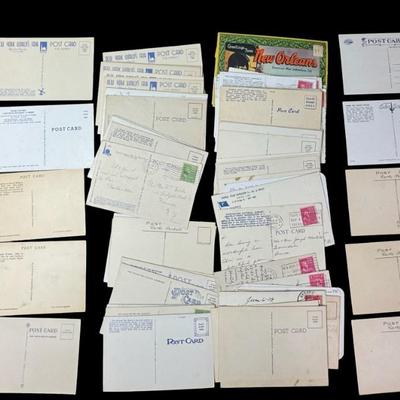 Sale Photo Thumbnail #340: Includes the 1939 World’s Fair, Miami Beach, regional, and more. Total of 30+ cards. There is age related wear, including writing on the business sides. [LD]