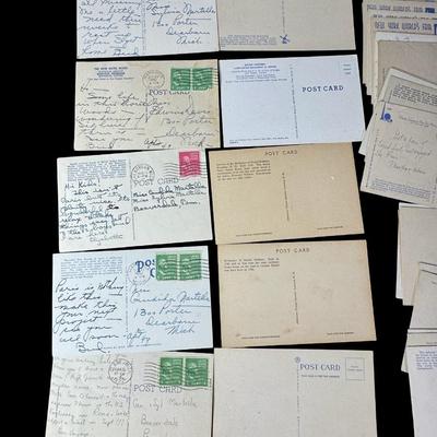 Sale Photo Thumbnail #343: Includes the 1939 World’s Fair, Miami Beach, regional, and more. Total of 30+ cards. There is age related wear, including writing on the business sides. [LD]