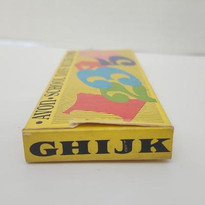 Avon School Days Ruler Comb Yellow Plastic Alphabet Back Vintage Avon Desk Comb With Original Box