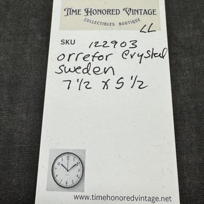 Sale Photo Thumbnail #60: SIGNED & NUMBERED BY LARS HELLSTEN ORREFORS CRYSTAL CENTERPIECE BOWL SIGNED  NUMBERED  LARS HELLSTEN heavy faceted Absolutely stunning Swedish crystal bowl signed and numbered by artist Lars Hellsten for Orrefors Crystal.  Large bowl could be used as a ce