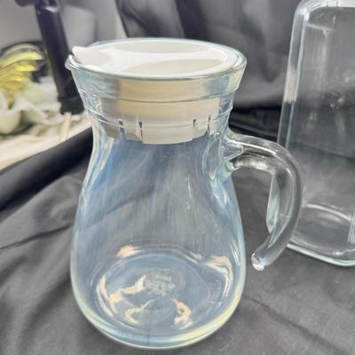 Sale Photo Thumbnail #81: High quality Italian glass with tight fitting lids ( 1 Missing)