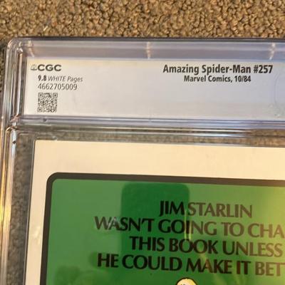 CGC 9.8 Amazing Spider-Man #257 (1984) - 2nd Puma, 1st Ned Leeds Hobgoblin, Key MJ Reveal! Gem White