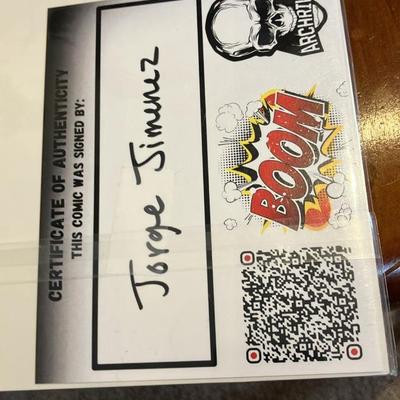 Signed Batman #1 (2021) DC Comics - Jorge Jimenez Autograph + COA Damian Wayne Key