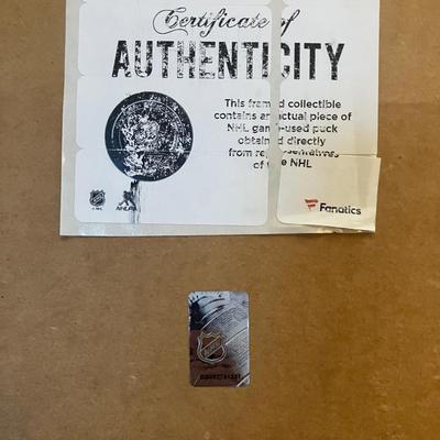 Carter Hart Flyers Rookie Review Framed Collectible - Game-Used Puck! Ltd Ed #25/279 w/ COA