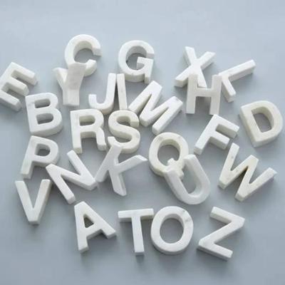 MANY ON STOCK marble letters reduced from $18 NOW = $8 each
