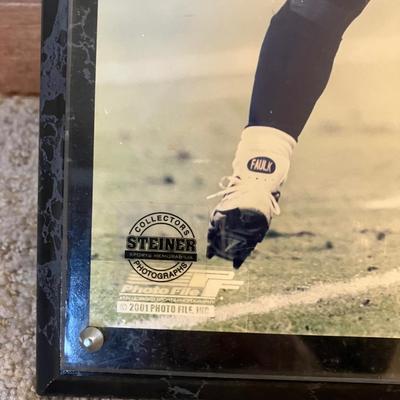 Marshall Faulk St. Louis Rams Steiner Sports Framed Photo Plaque - MVP Era, HOF Running Back w/ Stats & Hologram