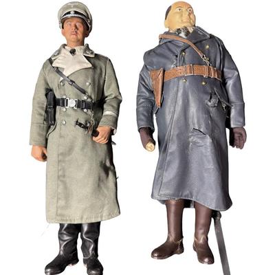 Sale Photo Thumbnail #445: Includes Heinrich Himmler (Head of the SS), and Hermann Goering. Both are 1/6 scale. There is age related wear. These have been in a smoky environment. [JS]