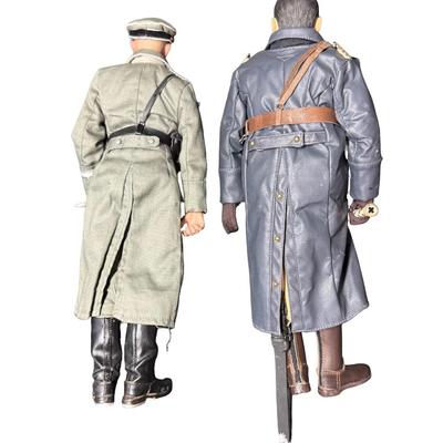 Sale Photo Thumbnail #446: Includes Heinrich Himmler (Head of the SS), and Hermann Goering. Both are 1/6 scale. There is age related wear. These have been in a smoky environment. [JS]