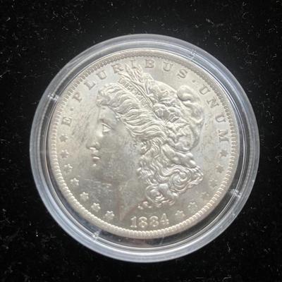 1880-O New Orleans Mint Morgan Silver Dollar – Excellent Brilliant Uncirculated (BU) Condition in Protective Holder