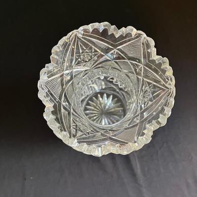 Cut Glass Serving Ware and Vase (LR-BC)