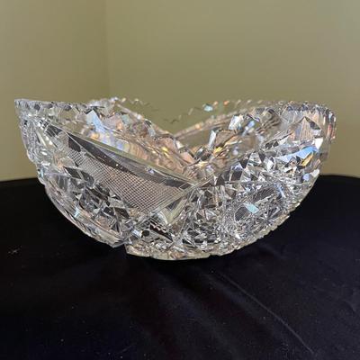 Cut Glass Serving Ware and Vase (LR-BC)